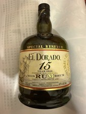 El Dorado Rum Aged 15 Years old  EMPTY Bottle & Box (Guyana)