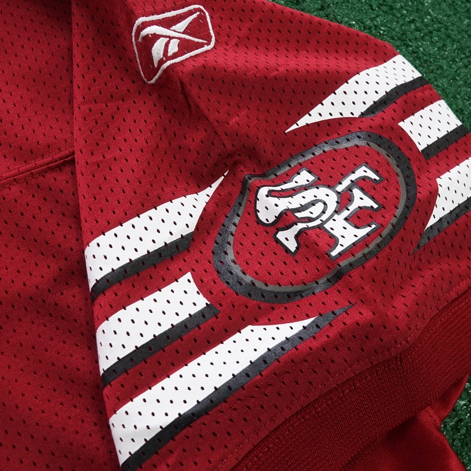 Camiseta Justin Smith Reebok San Francisco 49ers NFL Auténtica Sobre el Campo EQT Roja Foto 4 de 4