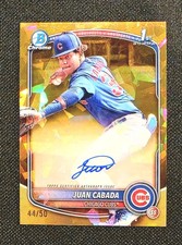 2025 Bowman Chrome Sapphire Edition - Juan Cabada (RC) 1st Auto Gold /50 #CPSAJC