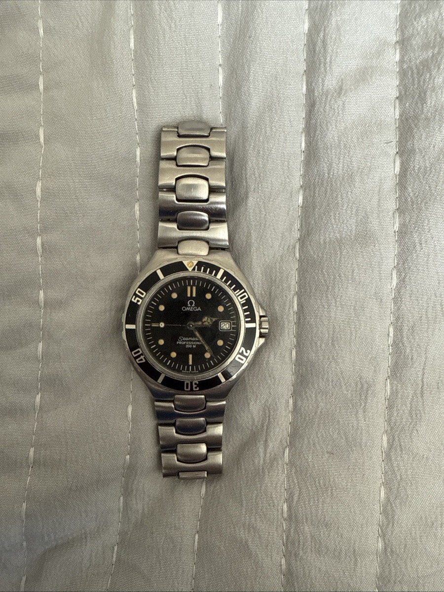 OMEGA Seamaster 200m Pre Bond Men's Quartz Mercedes Hands | eBay