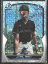 2023 Bowman Chrome #BCP-184 Janero Miller Prospects Mojo Refractor