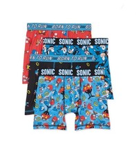 SEGA Sonic the Hedgehog Boys Boxer Brief Underwear, 4-Pack, Size 8 M 