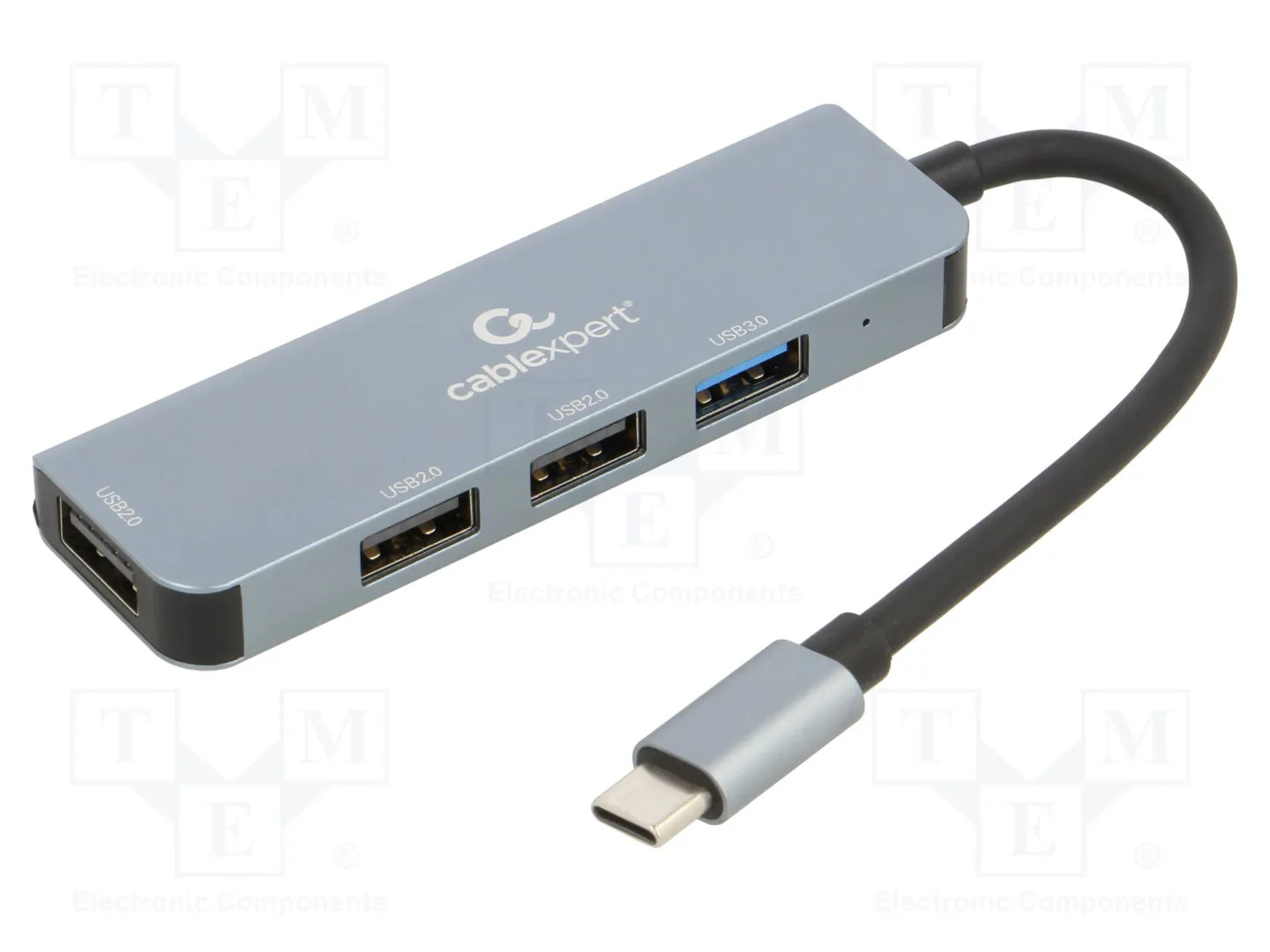 Gembird UHB-CM-U3P1U2P3-01 (USB-C, 4 Ports), Dockingstation + USB Hub, Silber - Image 2