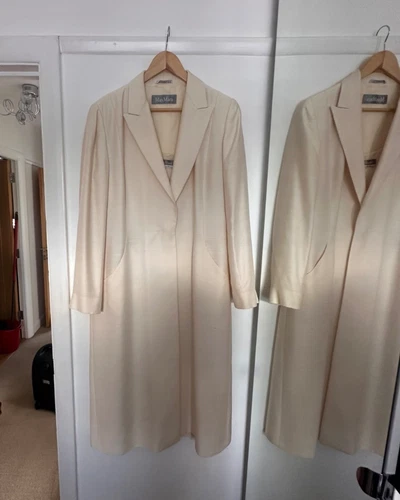 SILK Max Mara Long Blazer and Midi Dress COMBO UK SIZE 16