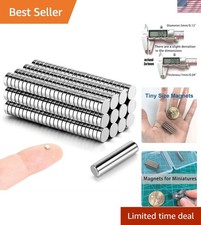 300pcs 3x1mm Tiny Magnets Actual Size - Mini Little Small Round Magnets for 3...