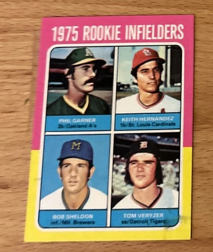 1975 Topps -  Rookie Infielders Keith Hernandez, Phil Garner, Tom Veryzer #623 