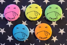 5 Mr. YUK anti President Donald TRUMP Political Campaign Pinback Button Protest