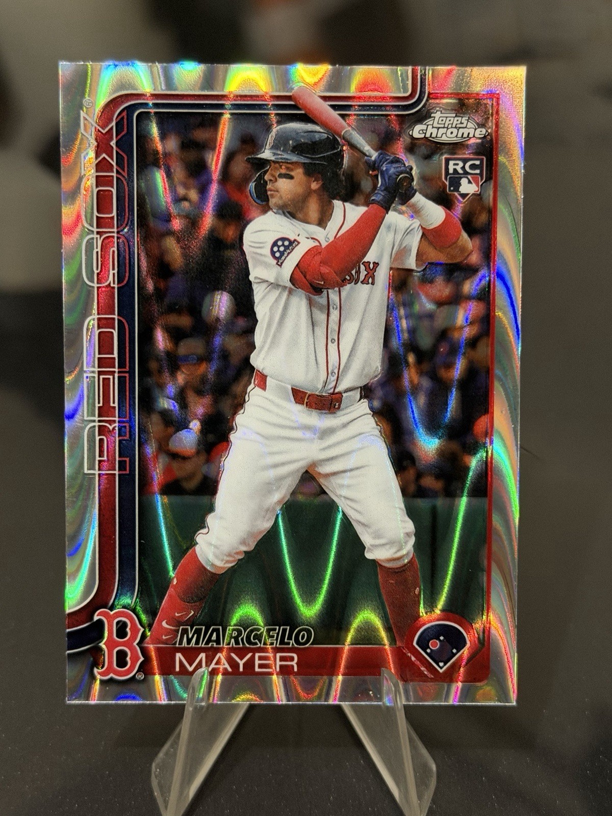 2025 Topps Chrome Update Marcelo Mayer (RC) RAYWAVE REFRACTOR Rookie USC9