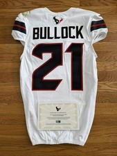 1/18/25 Game Worn Used Calen Bullock ROOKIE PLAYOFF Texans Jersey   