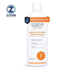 Clinical Care Antiseptic and Antifungal Medicated Shampoo for Dogs & Cats,16 Fl.