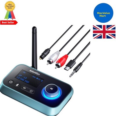 Bluetooth 5.0 Dual Link Audio Transmitter Empfänger für TV & Wireless Kopfhörer