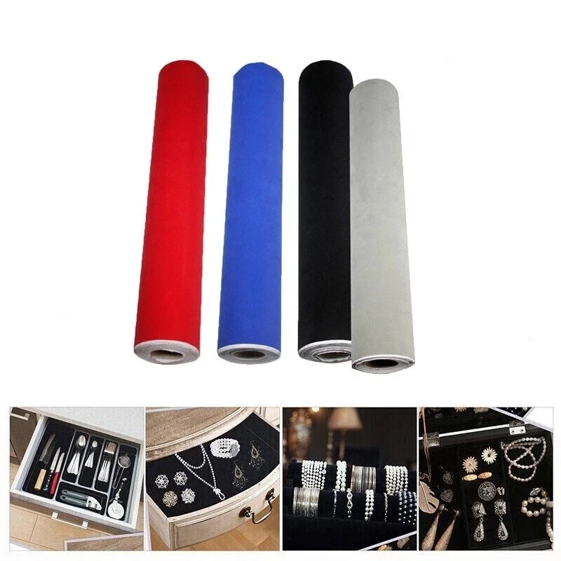 PAKASEPT Sticky Back Self Adhesive Sheet Felt Velvet Velour Fabric Craft Sticker 1M*45cm