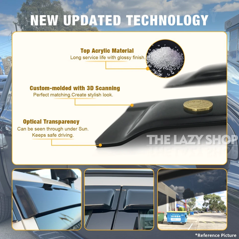 Weather shields Weathershields for Subaru Forester S4 2013-2018 Sun Visors - image 2 of 4