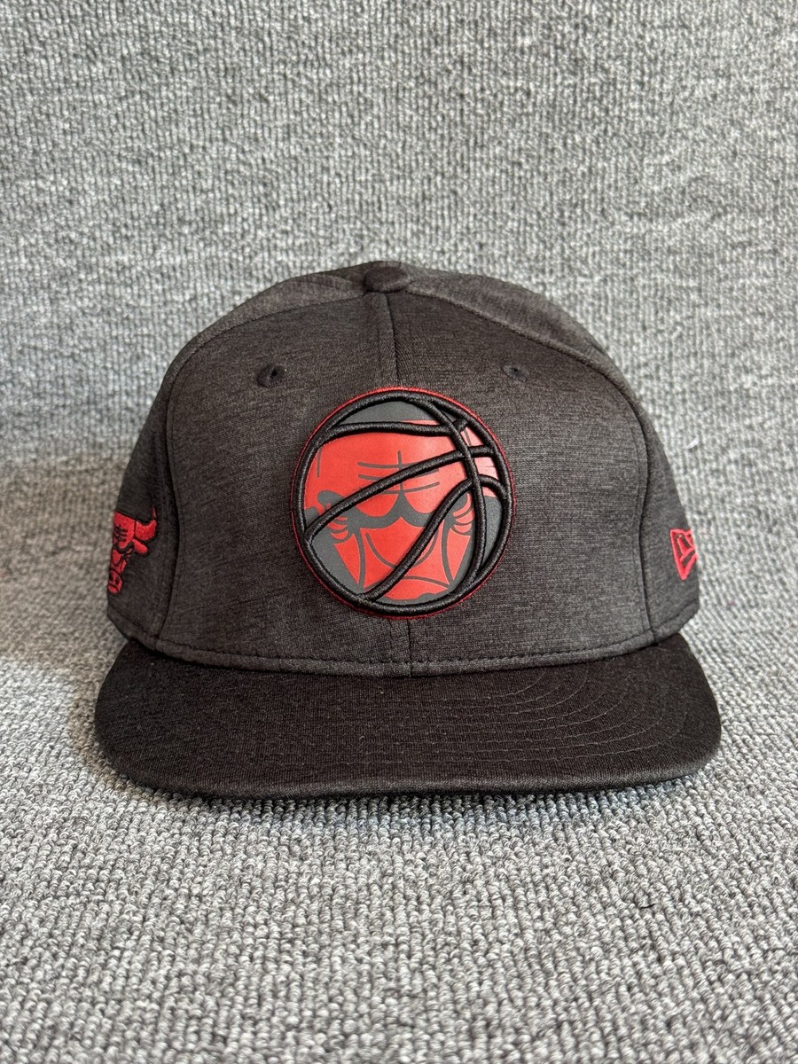 New Era Chicago Bulls NBA Snapback Hat Black Red Basketball Logo Cap