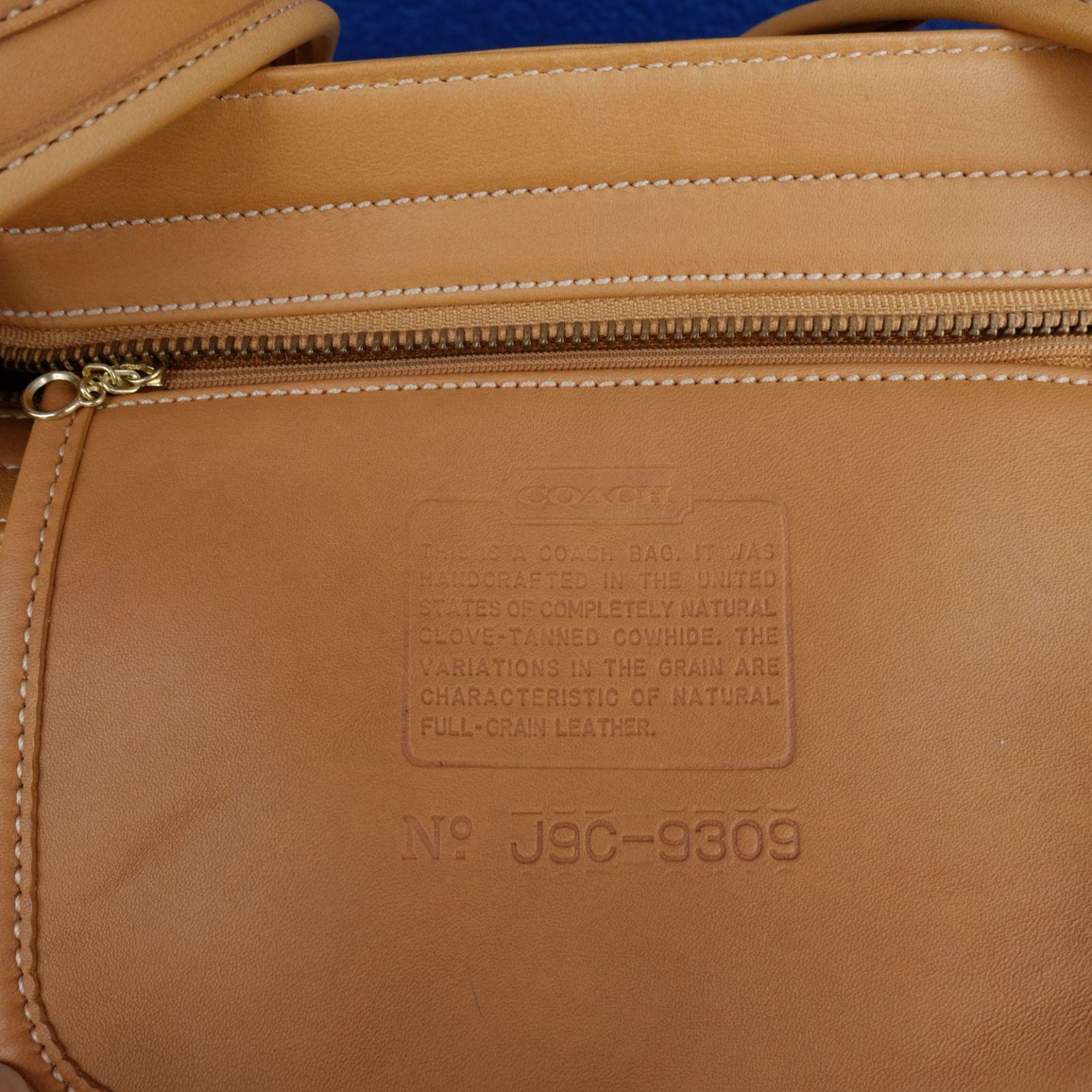 COACH Old Coach Caramel Leather Shoulder Tote Bag Vintage Rare image 6