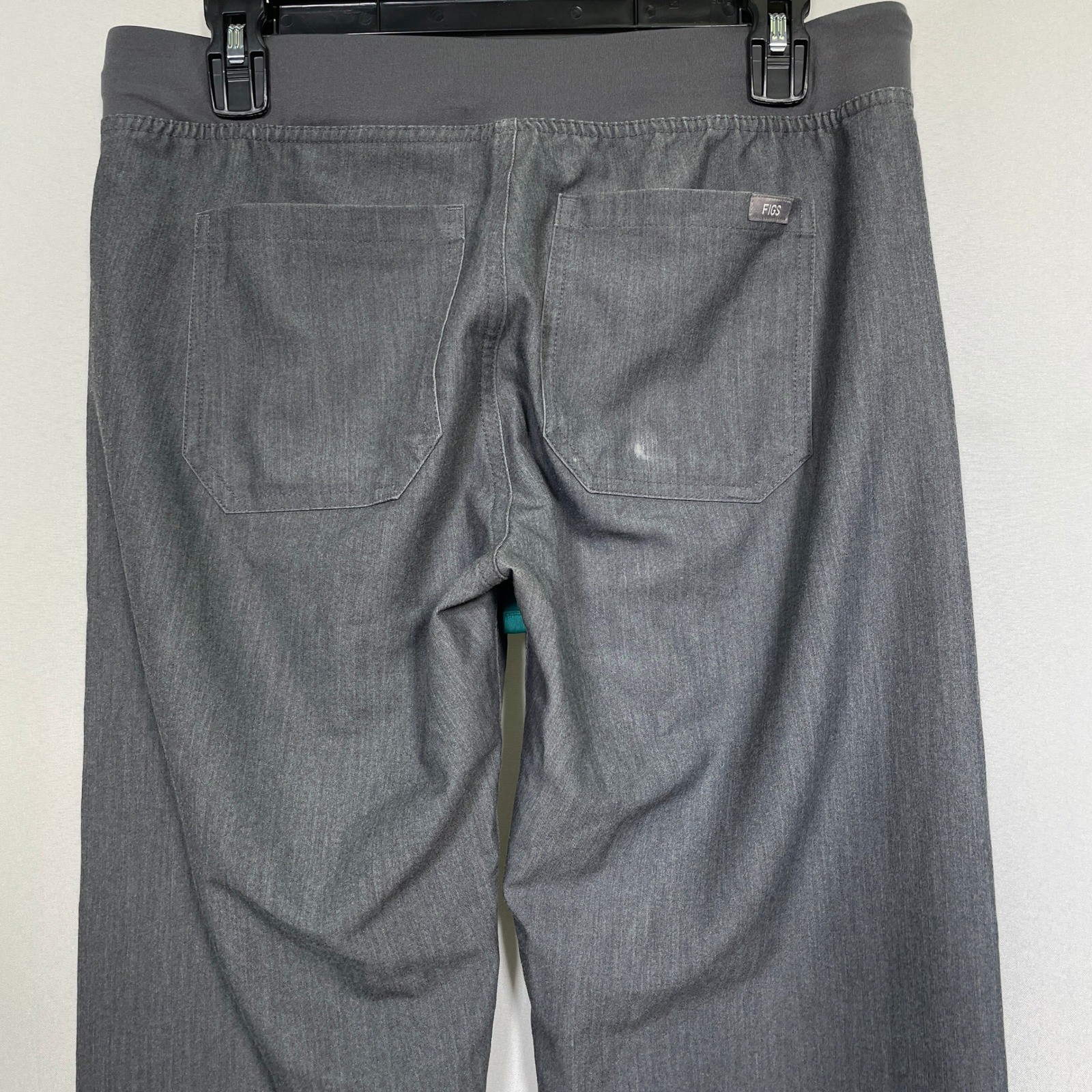 FIGS Livingston Basic Teal Drawstring Straight Le… - image 6