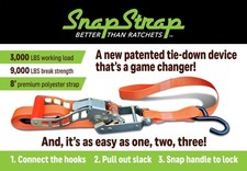 Snapstrap Patented Tie down strap - Better th...