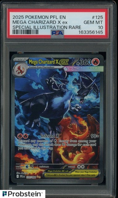 Mega Charizard X ex #125 (Phantasmal Flames)