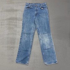 Vintage Levi's 718 Student Orange Tab Jeans Blue Made in USA Women's 27 x 28