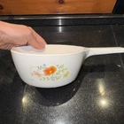 Vintage Corning Ware P-82 Wildflower 1 .5 Pint Sauce Pan Handled Baking Dish