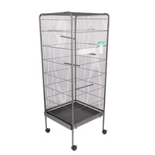 Large 53" Steel Bird Cage Standing Flight Aviary for Parrots Cockatiels & Pigeon