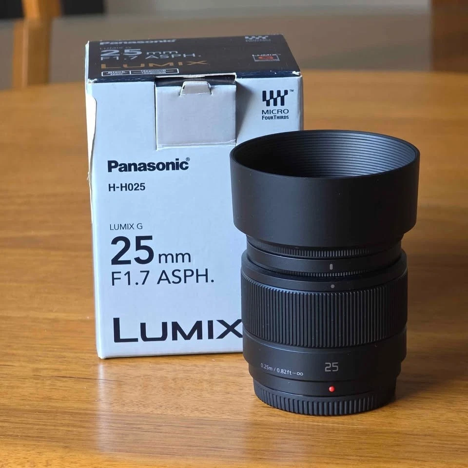 Panasonic LUMIX G 25mm / F1.7 ASPH. Black H-H025-K Lens for MFT Black - image 3 of 3