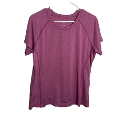 Everlast T-Shirt Women's XL Purple Short Sleeve Athletic Active Casual Shirt