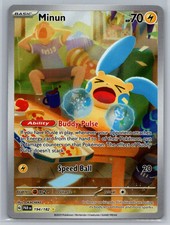 SV04: Paradox Rift Minun Holo Secret Rare #194/182 on eBay