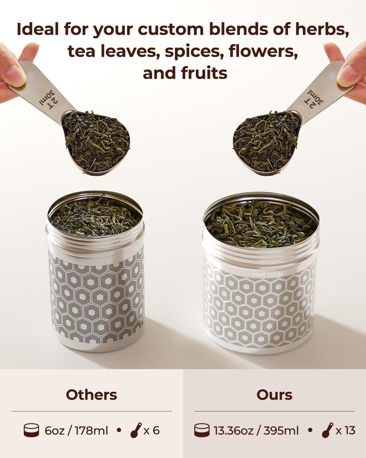Extra Large Tea Infuser Loose Leaf Tea 304 Stainless Steel Spice Strainer Mesh