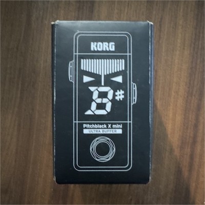 Korg Pitchblack X Mini Pedal Tuner Ultra Buffer LED Display Compact for Guitar