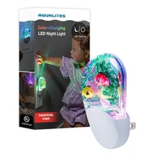 Lights By Night Tropical Aqualites LED Night Plug-in Color Changing Light Sen