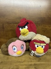 Rovio Angry Birds Commonwealth Toys Star Wars Plush Lot Of 3