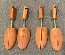 Rochester Shoe Tree Co Shoe Keepers LOT Sz Large Two Pairs Set of 4 Vintage L 2