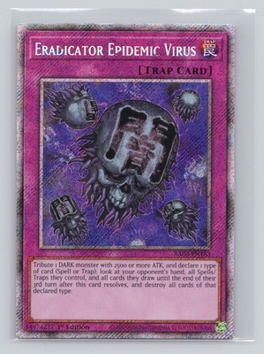 Eradicator Epidemic Virus Platinum Secret Rare Quarter Century Bonanza RA03-EN18