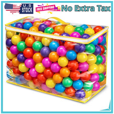 Ball Pit Balls Phthalate Free BPA Free Crush Proof Plastic - 7 Bright Colors ...