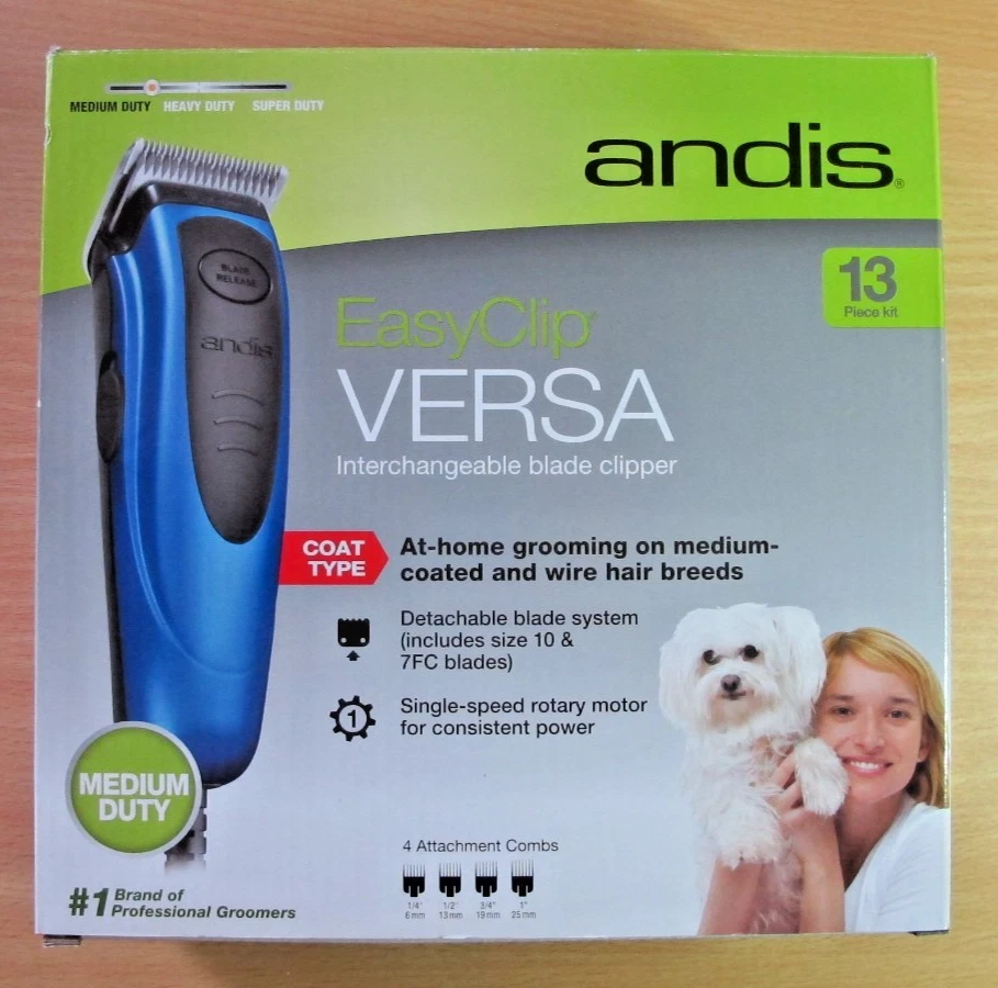Andis EasyClip Versa Clipper Kit Blue Pet Grooming RACD #1309 Open Box Unused
Opens in a new window 