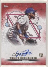 2022 Inception Base Rookie and Emerging Stars Red 27/50 Yonny Hernandez Auto uk2