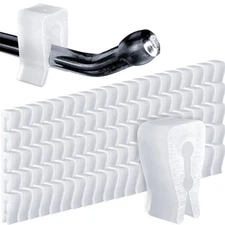 Peg Hook Stoppers for 1/4 Pegboard Hooks and Slatwall, Clear Rectangular Inve...