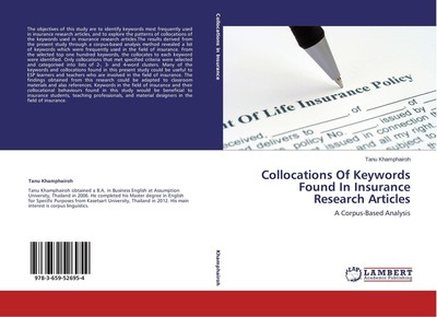 Collocations Of Keywords Found In Insurance Research Articles Tanu Khamphairoh