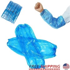 100 PCS Disposable Plastic Arm Sleeves Waterproof Protective Covers Cleaning New