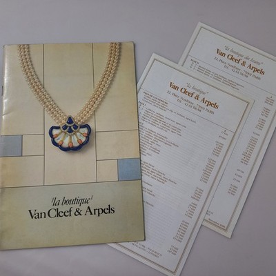RARE 1989 Van Cleef & Arpels ''La Boutique'' Catalog with Original Price List