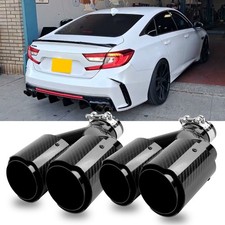 2.5" / 3" Inlet to 4" Outlet Carbon Fiber Exhaust Tip For Honda Accord 2018-2022