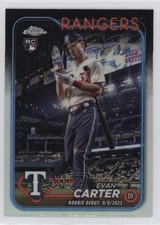 2024 Topps Chrome Update Rookie Debut Refractor Evan Carter #USC199 uk2