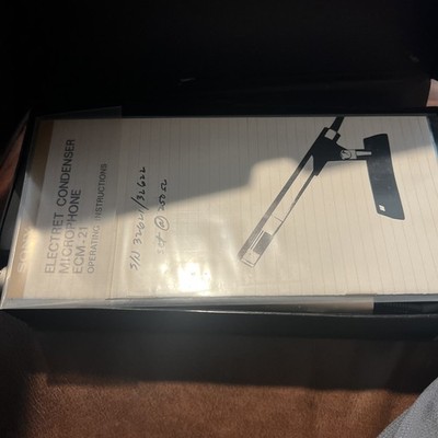 Vintage Sony Ecm-21 Electret Condenser Microphone New In Box