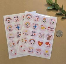 Sunday School Stickers/Religious Stickers For Kids/Easter Stickers/God Is Love