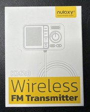 Nulaxy Black Bluetooth FM Transmitter For Car, Dual USB QC3.0/2.4A