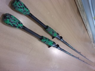2 BERKLEY AMP CASTING RODS 7 foot length Medium power