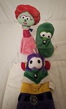 Veggie Tales Larry Cucumber,Larry Boy Puppet Sweet Pea CR Gibson Big Idea