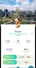 Pok mon Go - Eevee Background City Safari - Trade Non Shiny 