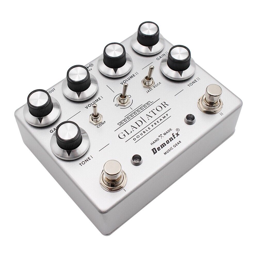 Demonfx GLADIATOR DOUBLE PREAMP OVERDRIVE PEDAL Cornerstone Demonfx GLADIATOR DOUBLE PREAMP OVERDRIVE PEDAL Cornerstone